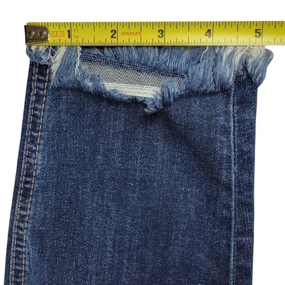 Silver Jeans Size 27 28X29 Suki Western Glove Works Distressed Raw Sharkbite Hem - Picture 11 of 12
